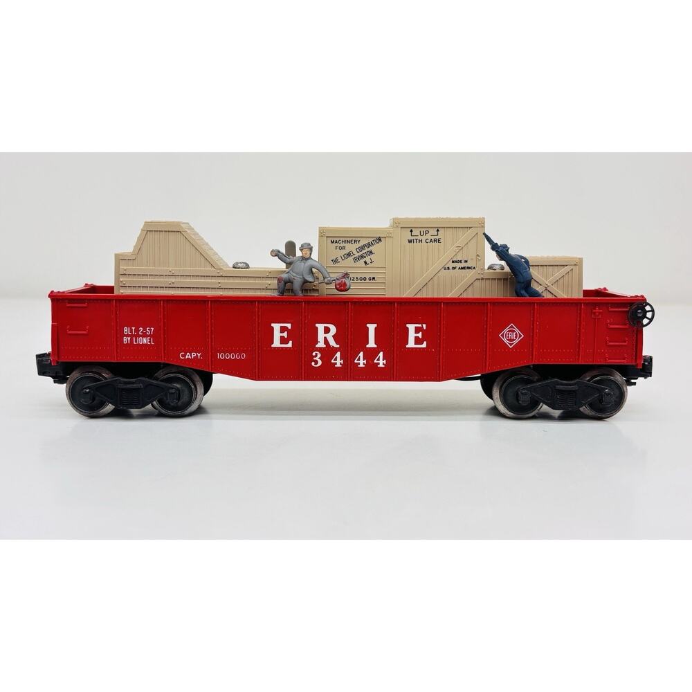 Lionel Postwar O Erie Cop and Hobo Animated Gondola Car 3444 Working